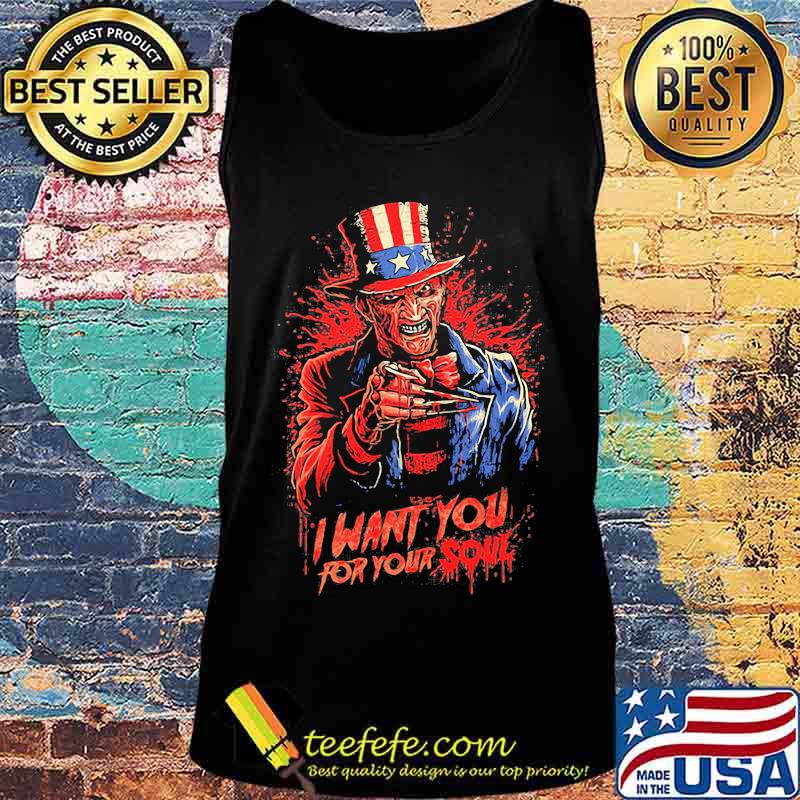 Halloween freddy krueger i want you for your soul s Tank top Halloween freddy krueger i want you for your soul s Tank top