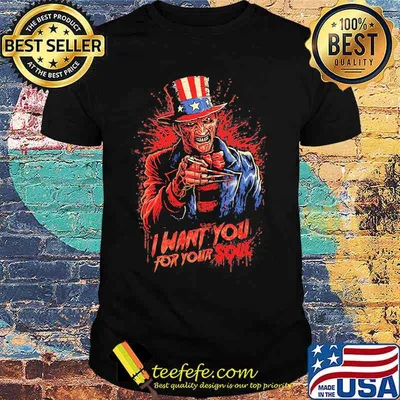 Halloween freddy krueger i want you for your soul shirt