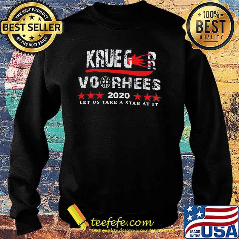 Halloween freddy krueger jason voorhees 2020 let us take a stab at it stars s Sweater Halloween freddy krueger jason voorhees 2020 let us take a stab at it stars s Sweater