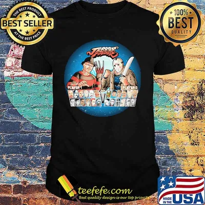 Halloween freddy krueger jason voorhees jerry foster players shirt
