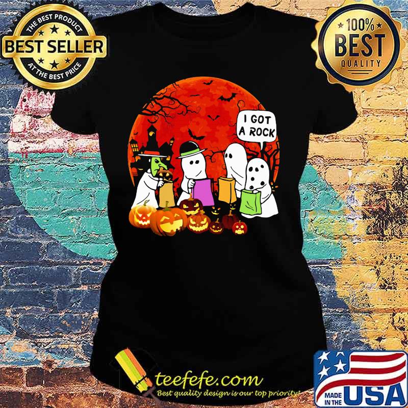 Halloween ghost i got a rock pumpkin moon s Ladies tee Halloween ghost i got a rock pumpkin moon s Ladies tee