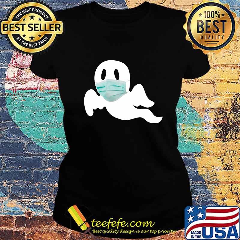 Halloween ghost wear mask s Ladies tee Halloween ghost wear mask s Ladies tee