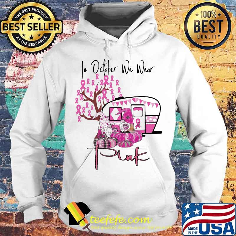 Halloween gnomes in october we wear pink pumpkin cancer awareness s Hoodie Halloween gnomes in october we wear pink pumpkin cancer awareness s Hoodie