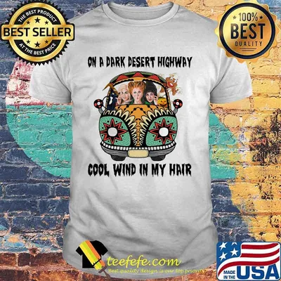 Halloween hippie bus hocus pocus on a dark desert highway cool wind in my hair shirt
