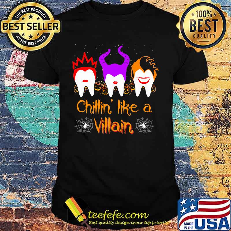 Halloween hocus pocus dental chillin like a villain shirt