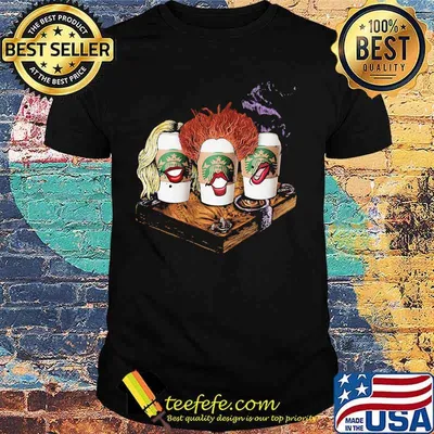 Halloween hocus pocus starbucks lips shirt