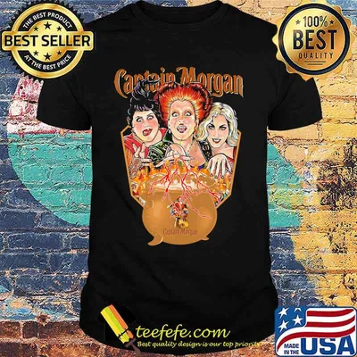 Halloween hocus pocus witch captain morgan shirt