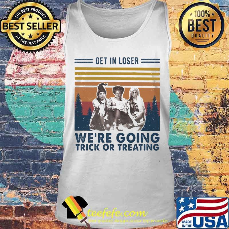 Halloween hocus pocus witch get in loser we're going trick or treating vintage retro s Tank top Halloween hocus pocus witch get in loser we're going trick or treating vintage retro s Tank top