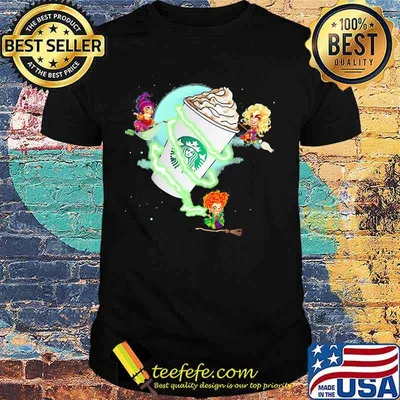 Halloween hocus pocus witch starbucks coffee shirt