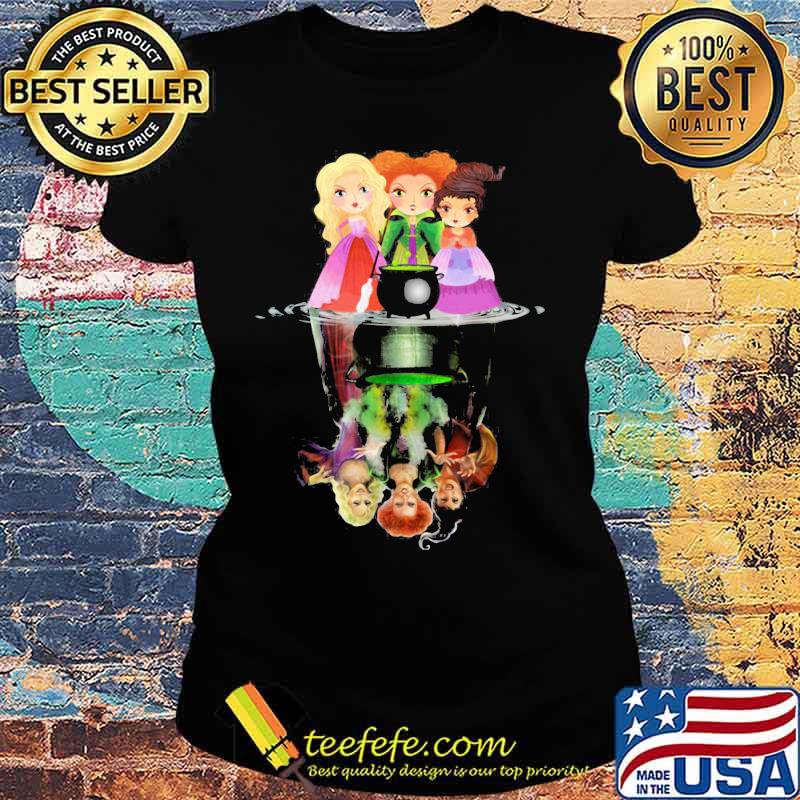 Halloween hocus pocus witch water reflection s Ladies tee Halloween hocus pocus witch water reflection s Ladies tee