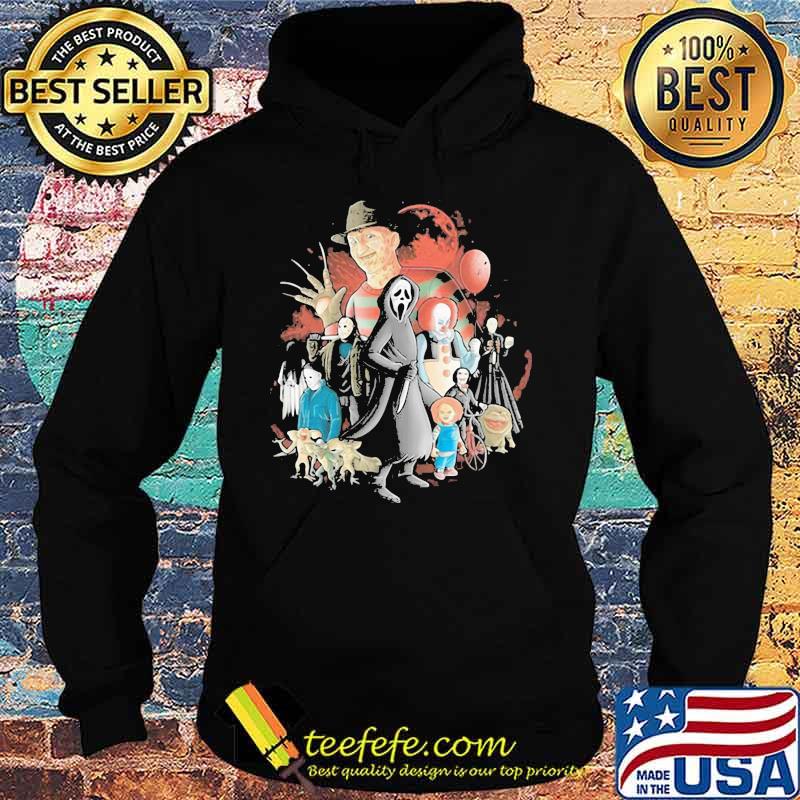 Halloween horror characters and the death s Hoodie Halloween horror characters and the death s Hoodie