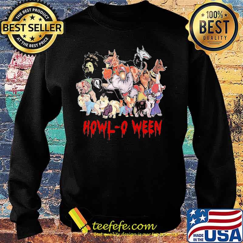 Halloween horror characters animals howl-o ween s Sweater Halloween horror characters animals howl-o ween s Sweater