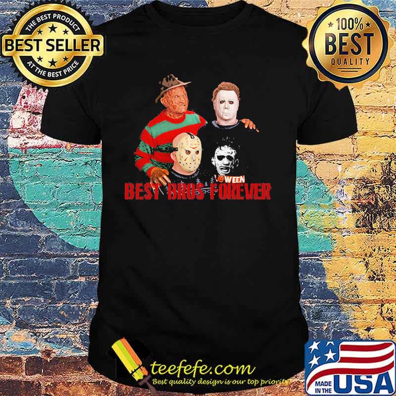 Halloween horror characters best bros forever shirt