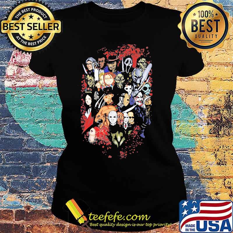 Halloween horror characters blood s Ladies tee Halloween horror characters blood s Ladies tee