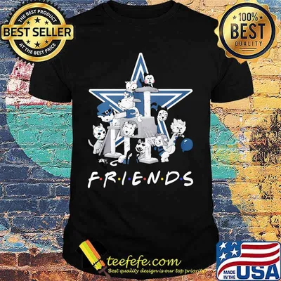 Halloween horror characters cats dallas cowboys friends shirt