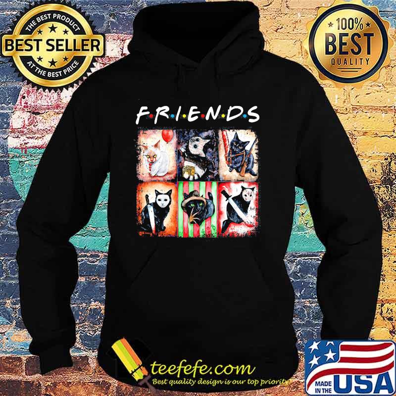 Halloween horror characters cats friends s Hoodie Halloween horror characters cats friends s Hoodie