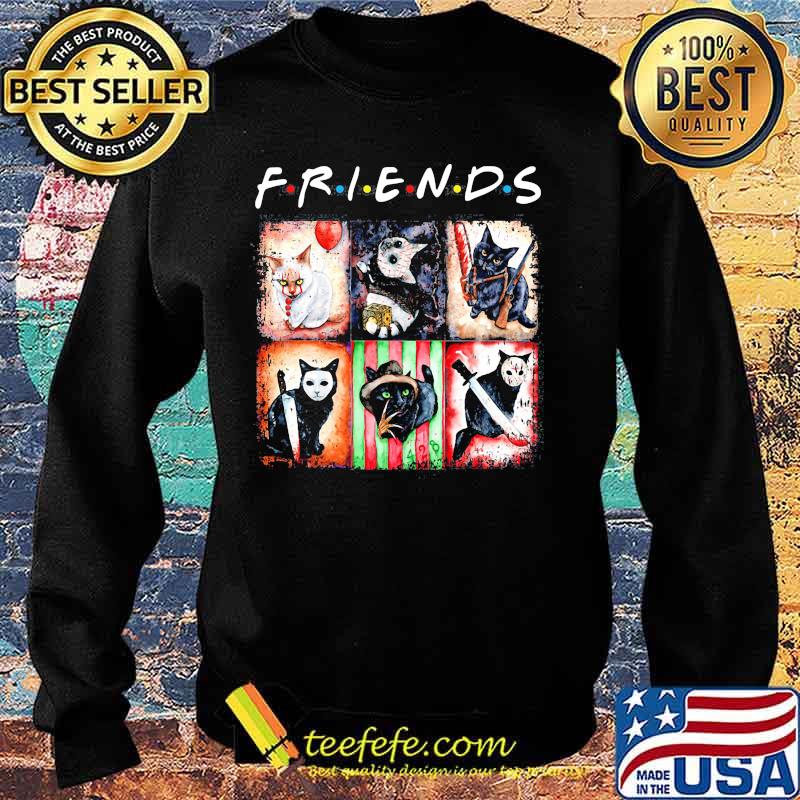 Halloween horror characters cats friends s Sweater Halloween horror characters cats friends s Sweater