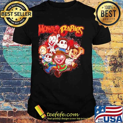 Halloween horror characters chibi monster babnes shirt