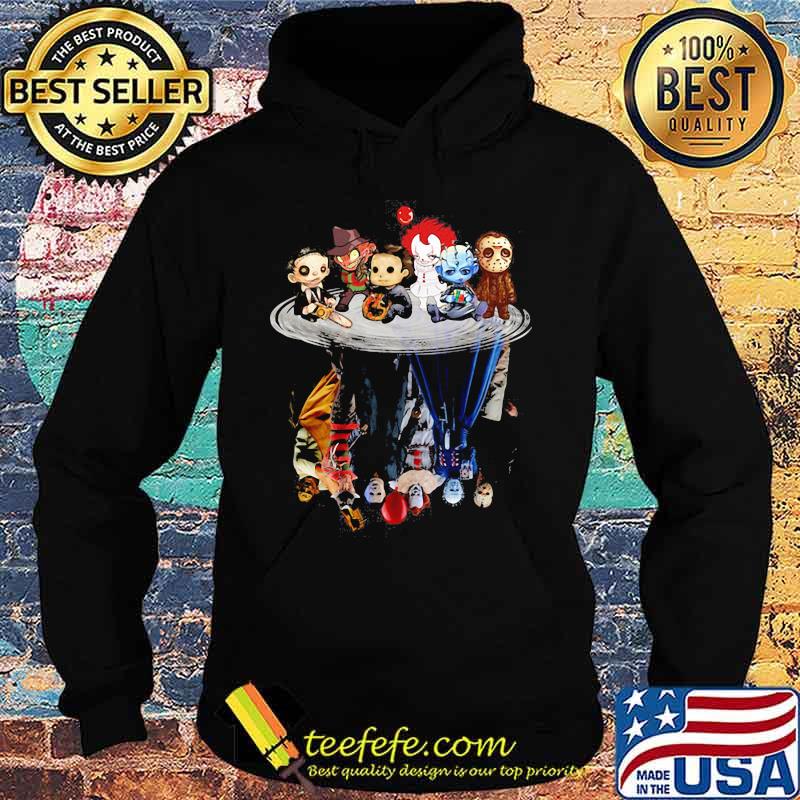 Halloween horror characters chibi water reflection s Hoodie Halloween horror characters chibi water reflection s Hoodie