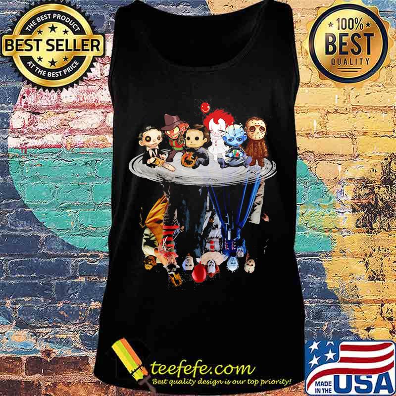 Halloween horror characters chibi water reflection s Tank top Halloween horror characters chibi water reflection s Tank top