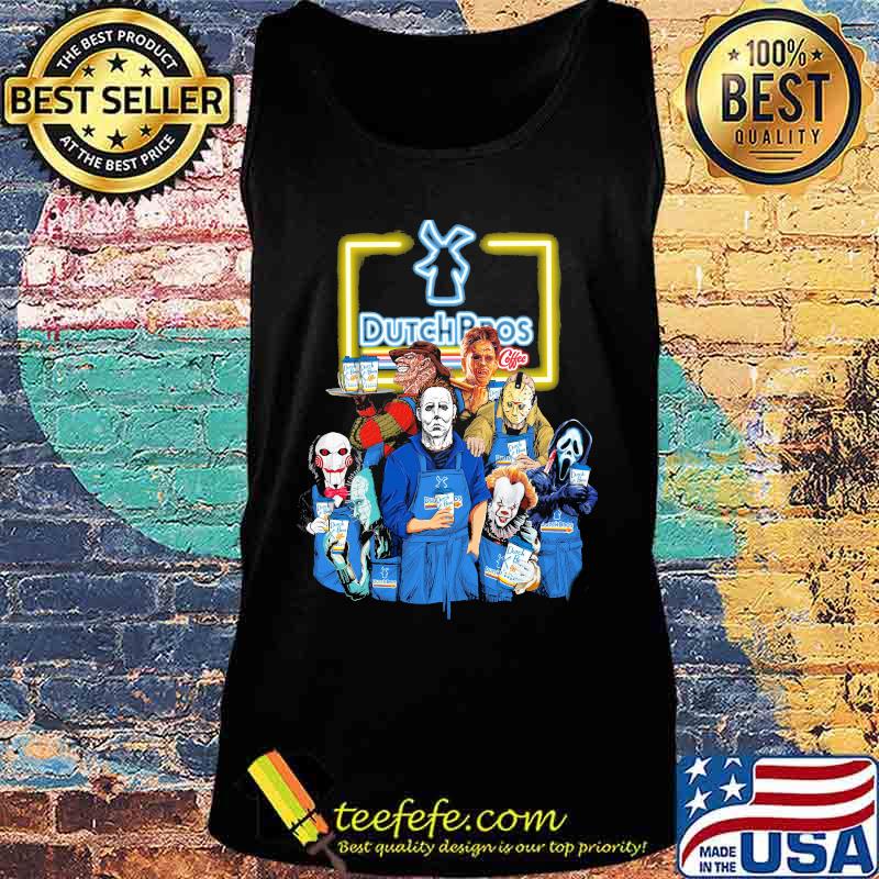 Halloween horror characters drinking dutch bros s Tank top Halloween horror characters drinking dutch bros s Tank top