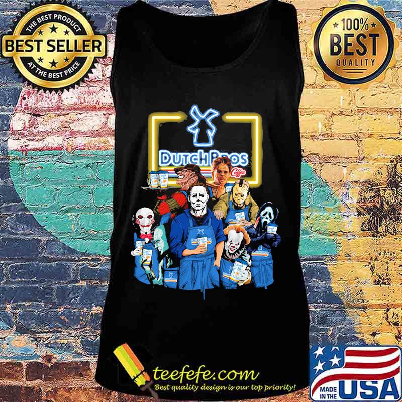 Halloween horror characters drinking dutch bros s Tank top Halloween horror characters drinking dutch bros s Tank top