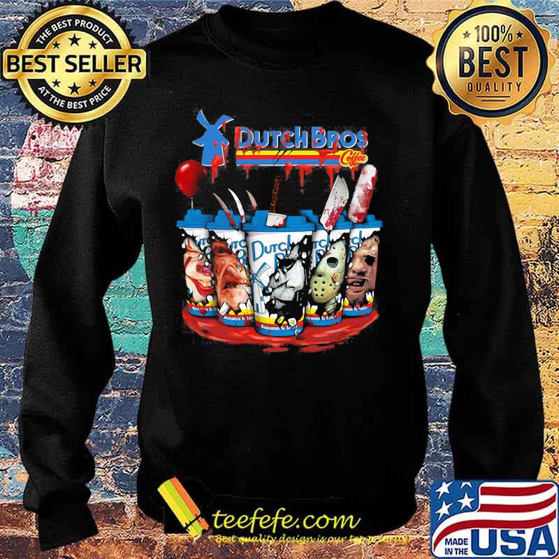 Halloween horror characters dutch bros coffee s Sweater Halloween horror characters dutch bros coffee s Sweater
