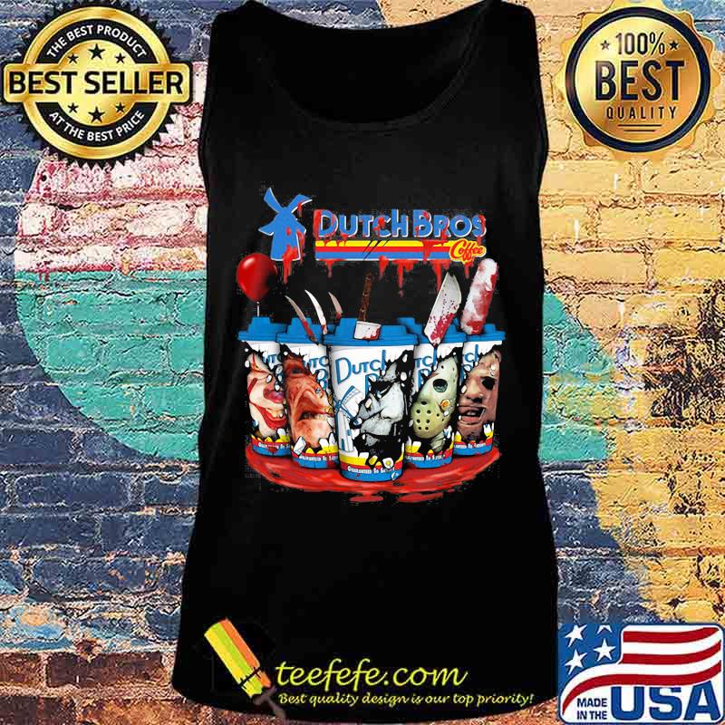 Halloween horror characters dutch bros coffee s Tank top Halloween horror characters dutch bros coffee s Tank top