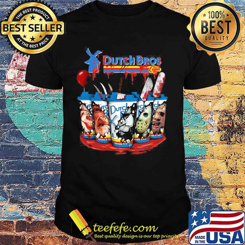Halloween horror characters dutch bros coffee shirt Halloween horror characters dutch bros coffee shirt