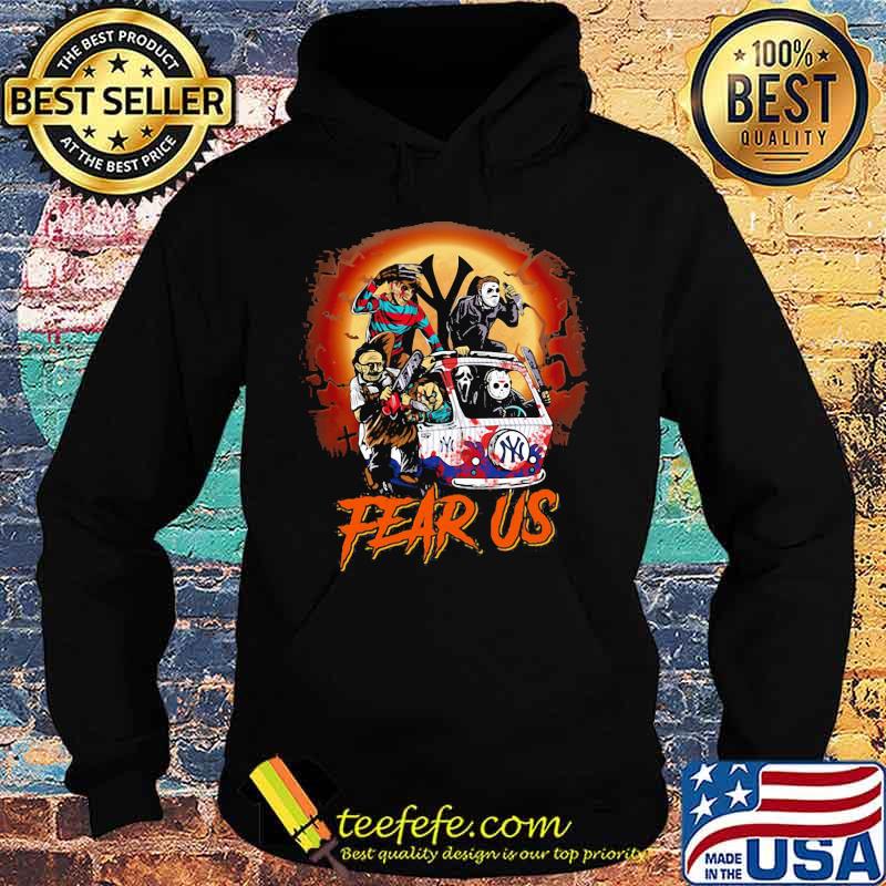 Halloween horror characters fear us new york yankees baseball s Hoodie Halloween horror characters fear us new york yankees baseball s Hoodie