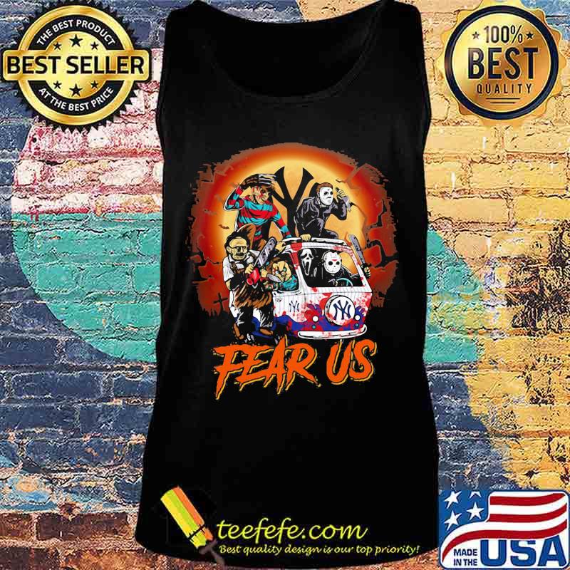 Halloween horror characters fear us new york yankees baseball s Tank top Halloween horror characters fear us new york yankees baseball s Tank top