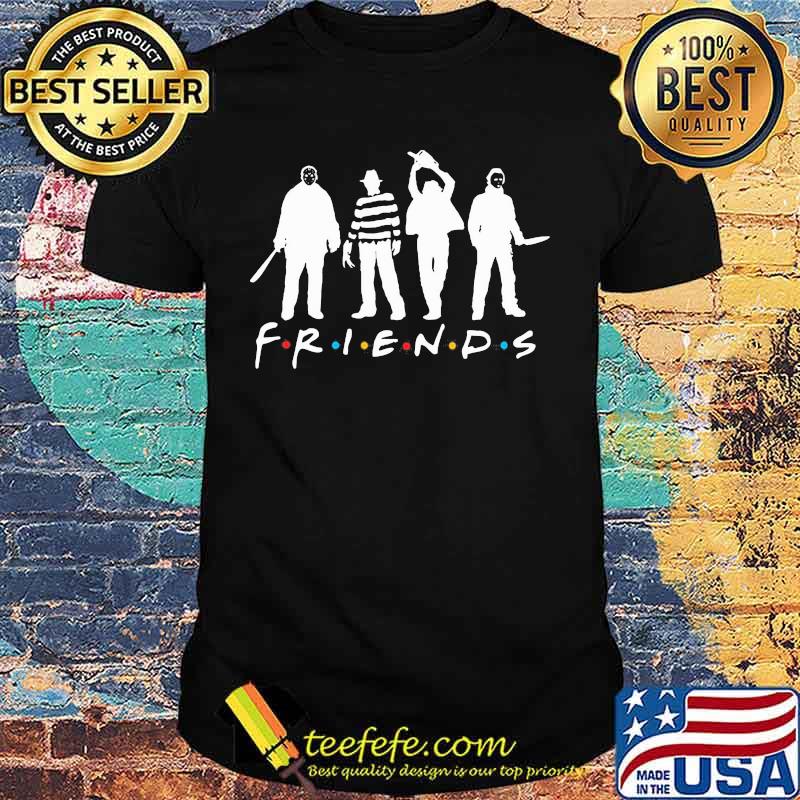 Halloween horror characters friends shirt