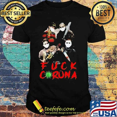 Halloween horror characters fuck coronavirus shirt