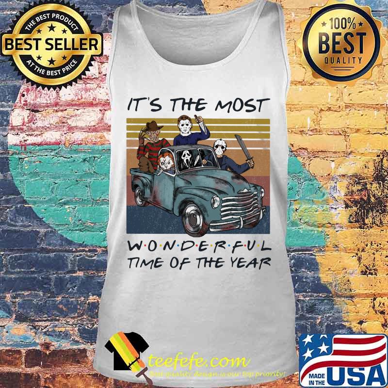 Halloween horror characters it's the most wonderful time of the year vintage retro s Tank top Halloween horror characters it's the most wonderful time of the year vintage retro s Tank top