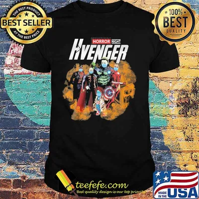 Halloween horror characters mask night hvenger shirt
