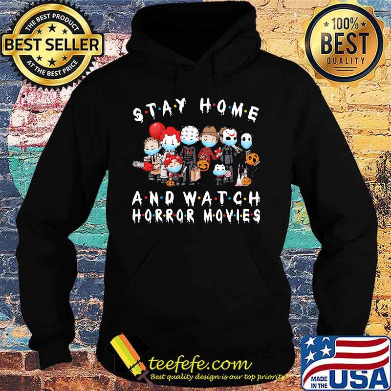 Halloween horror characters mask stay home and watch horror movies s Hoodie Halloween horror characters mask stay home and watch horror movies s Hoodie