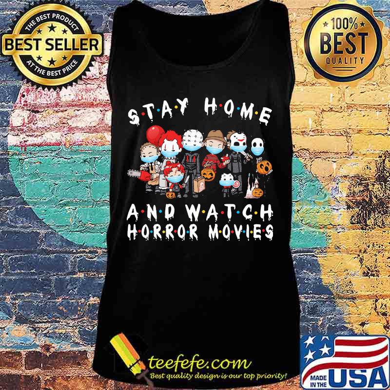 Halloween horror characters mask stay home and watch horror movies s Tank top Halloween horror characters mask stay home and watch horror movies s Tank top