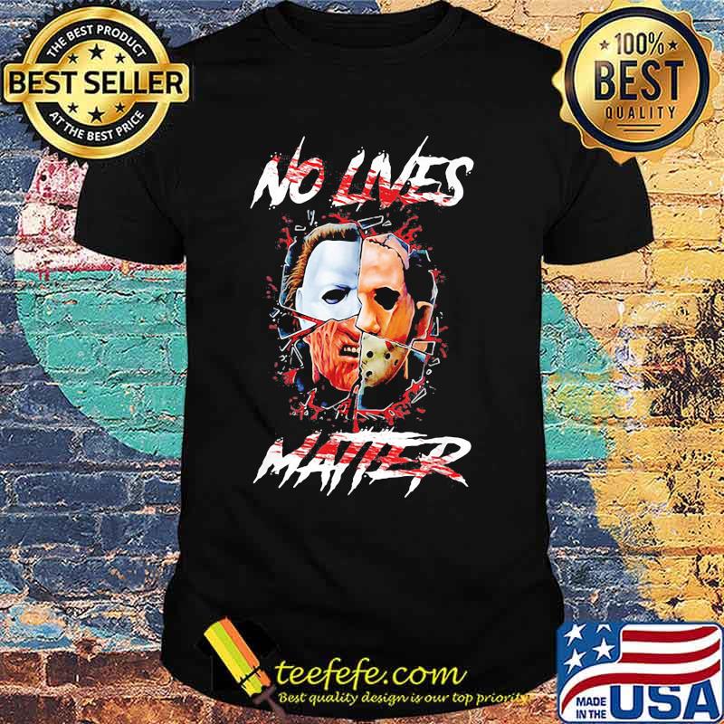 Halloween horror characters no lives matter shirt