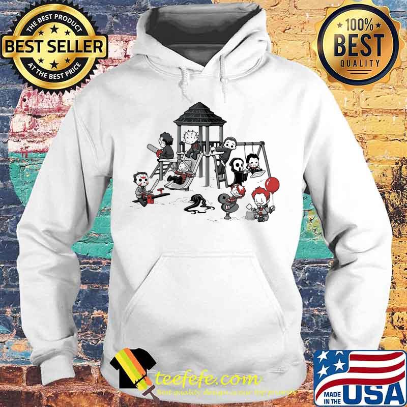 Halloween horror characters playing games together s Hoodie Halloween horror characters playing games together s Hoodie