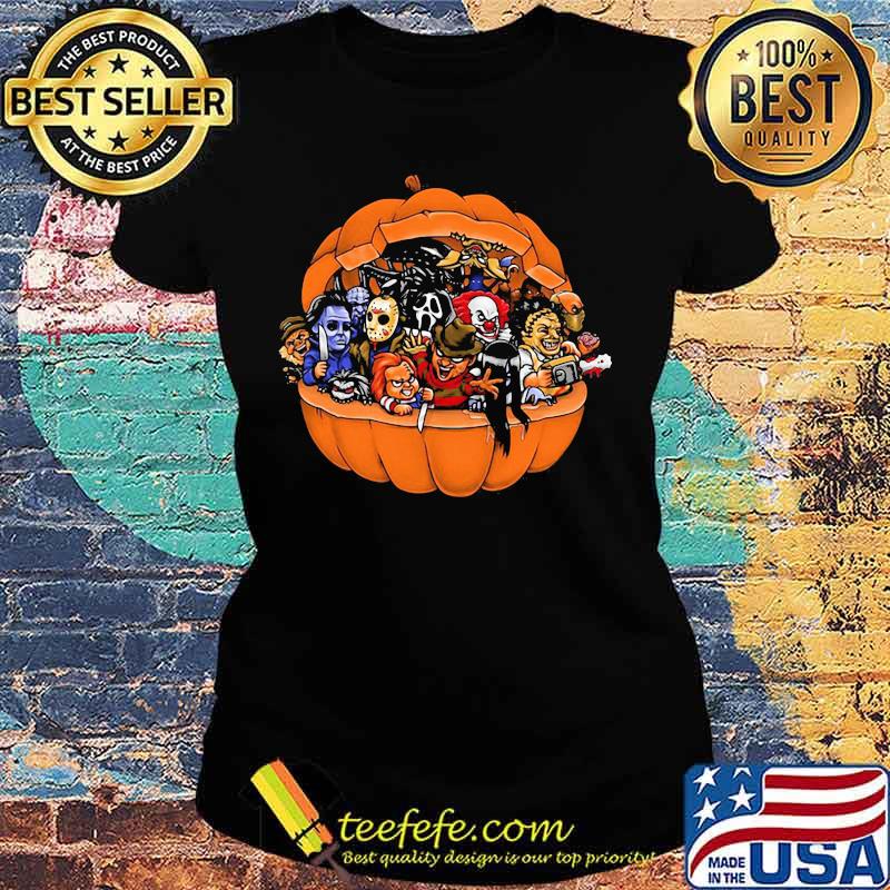 Halloween horror characters pumpkin s Ladies tee Halloween horror characters pumpkin s Ladies tee