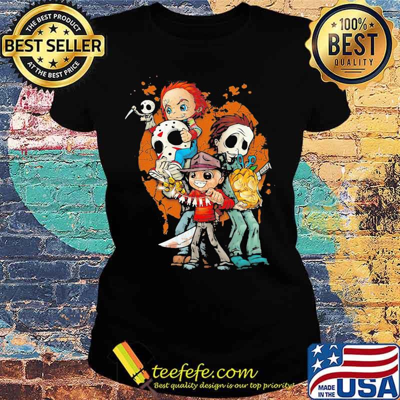 Halloween horror characters pumpkin s Ladies tee Halloween horror characters pumpkin s Ladies tee