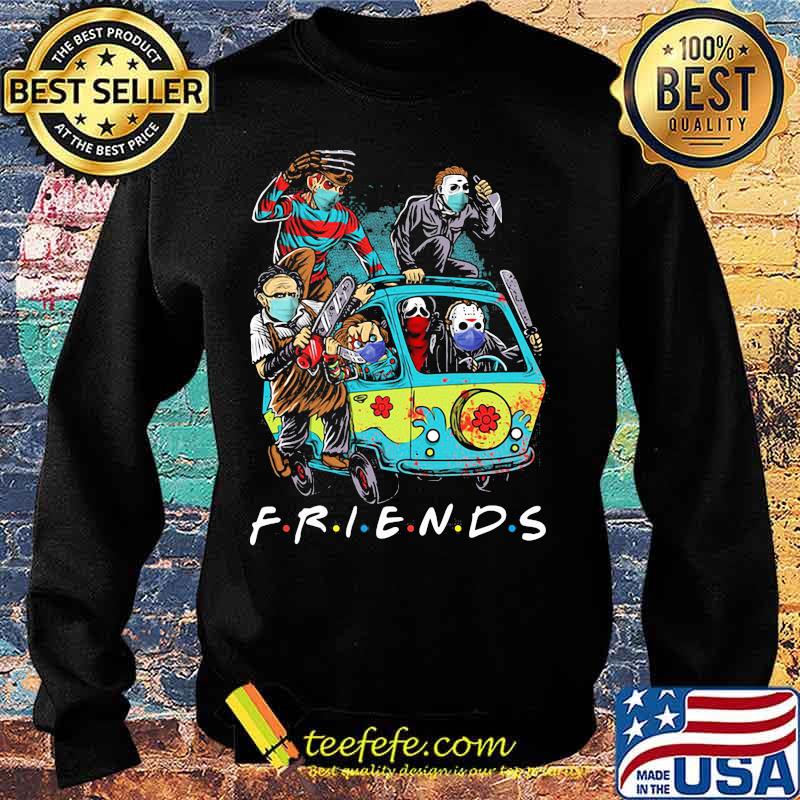 Halloween horror characters riding bus friends s Sweater Halloween horror characters riding bus friends s Sweater