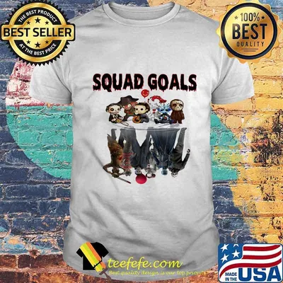 Halloween horror characters squad goals shirt