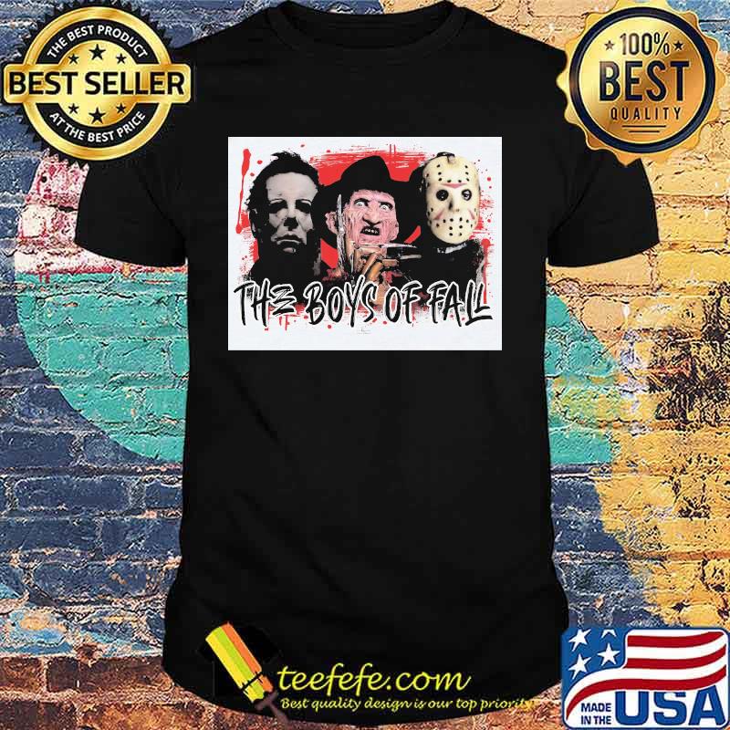 Halloween horror characters the boys of fall shirt