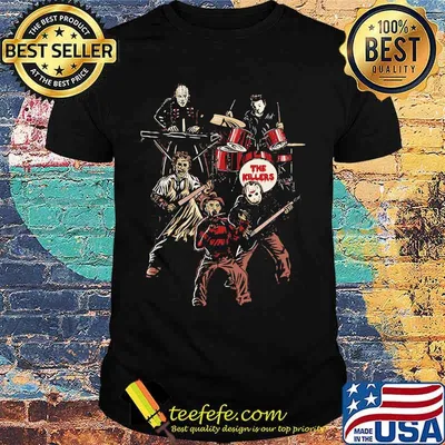 Halloween horror characters the killers band shirt