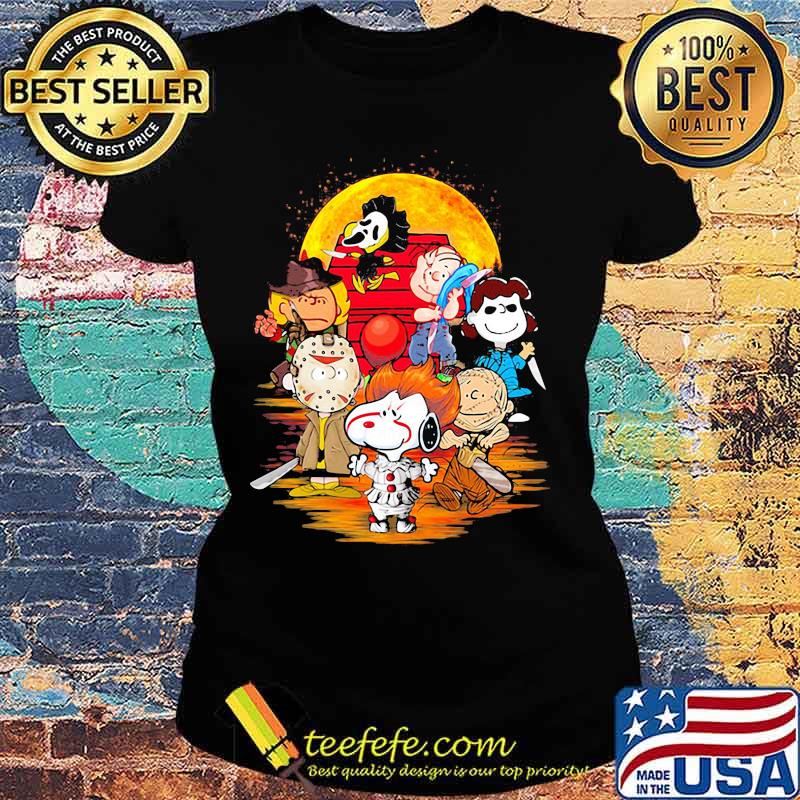 Halloween horror characters the peanuts moon s Ladies tee Halloween horror characters the peanuts moon s Ladies tee