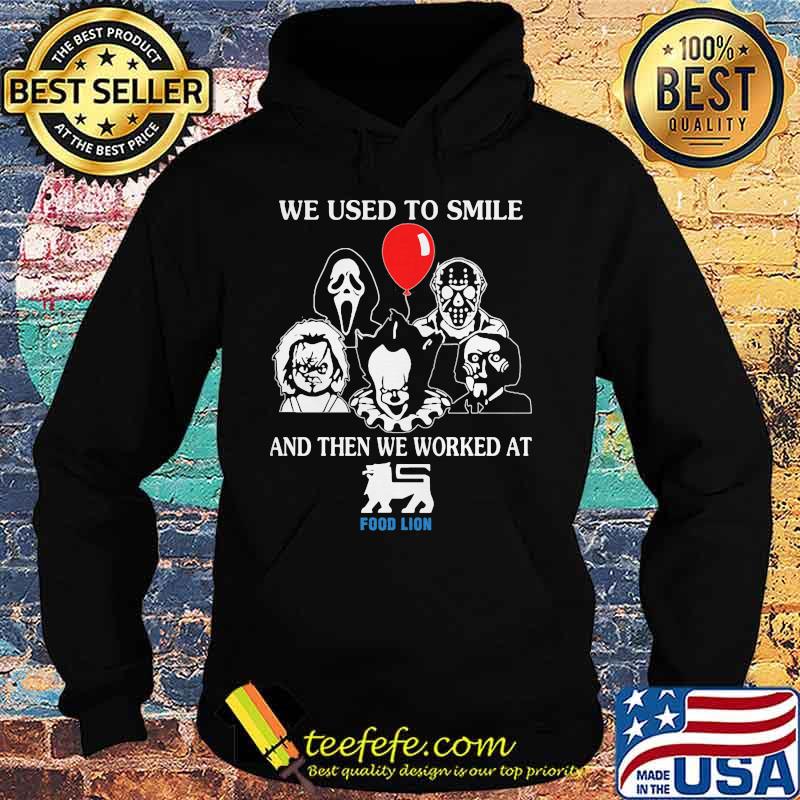 Halloween horror characters we used to smile and then we worked at food lion s Hoodie Halloween horror characters we used to smile and then we worked at food lion s Hoodie