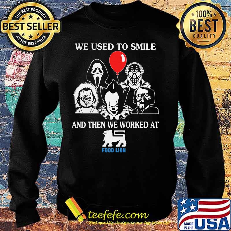 Halloween horror characters we used to smile and then we worked at food lion s Sweater Halloween horror characters we used to smile and then we worked at food lion s Sweater