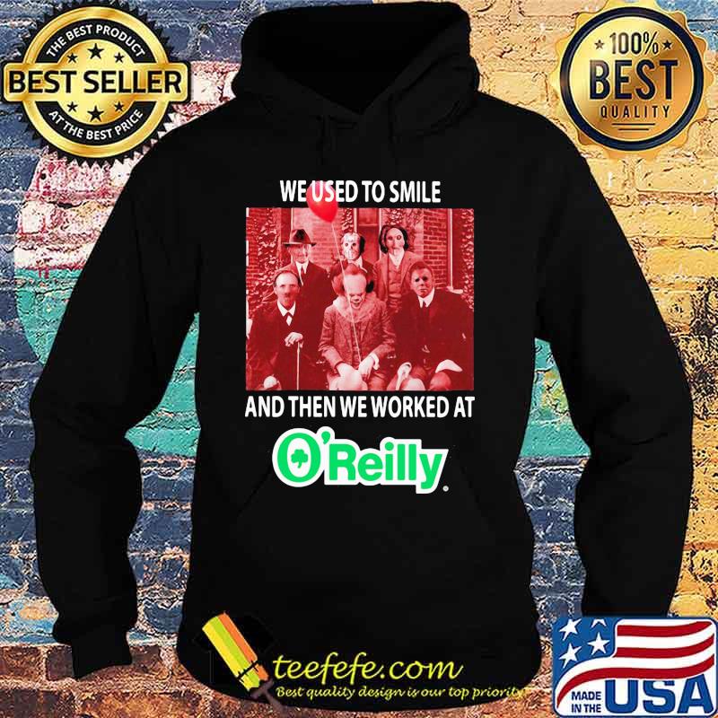 Halloween horror characters we used to smile and then we worked at o'reilly s Hoodie Halloween horror characters we used to smile and then we worked at o'reilly s Hoodie