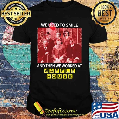 Halloween horror characters we used to smile and then we worked at tim waple house shirt